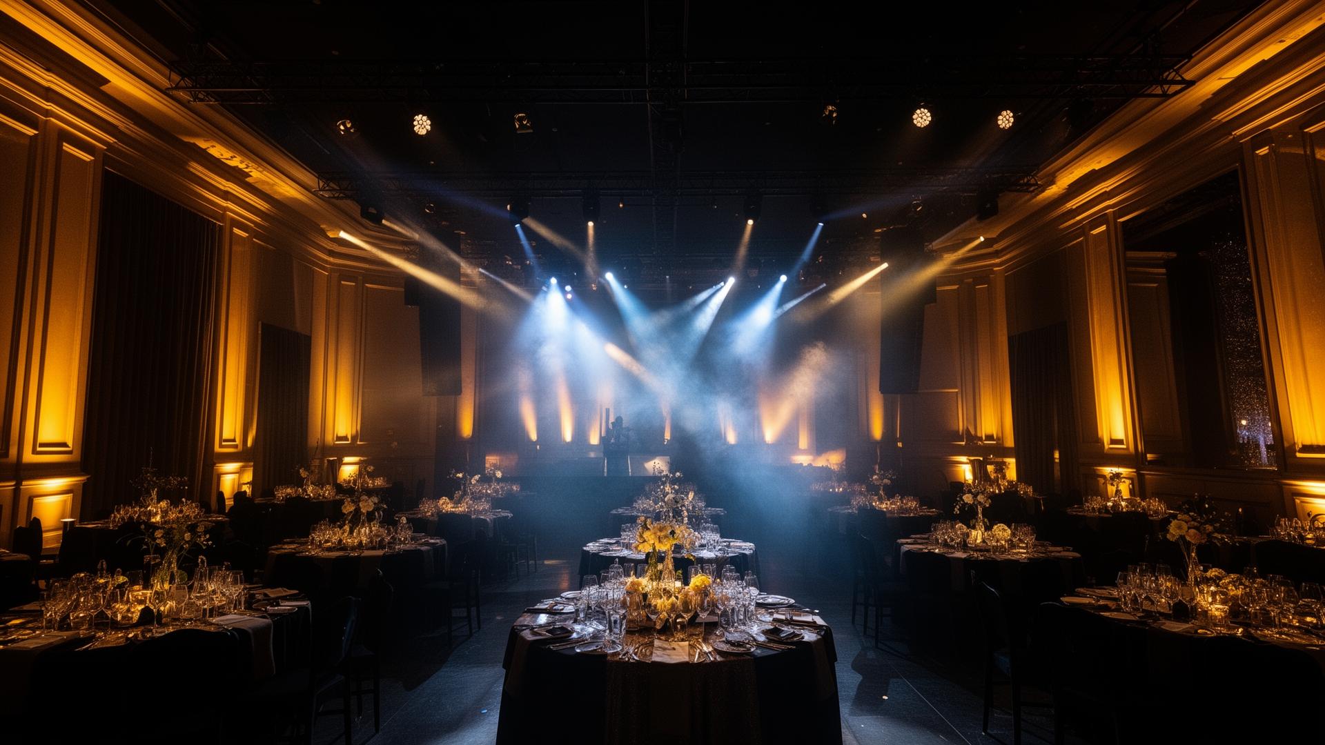 Gala met spectaculaire belichting