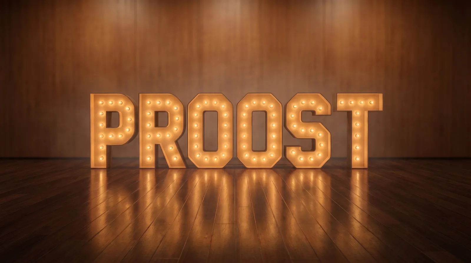 Lichtletters PROOST huren — feesthuur.nl