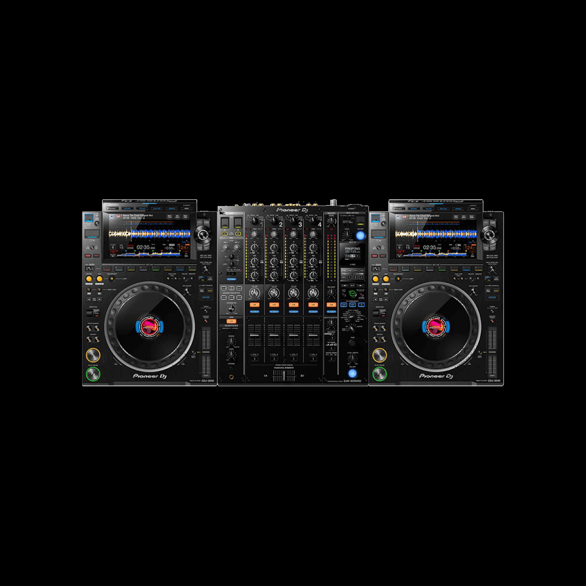 Pioneer 2× CDJ-3000 + Nexus DJ-set